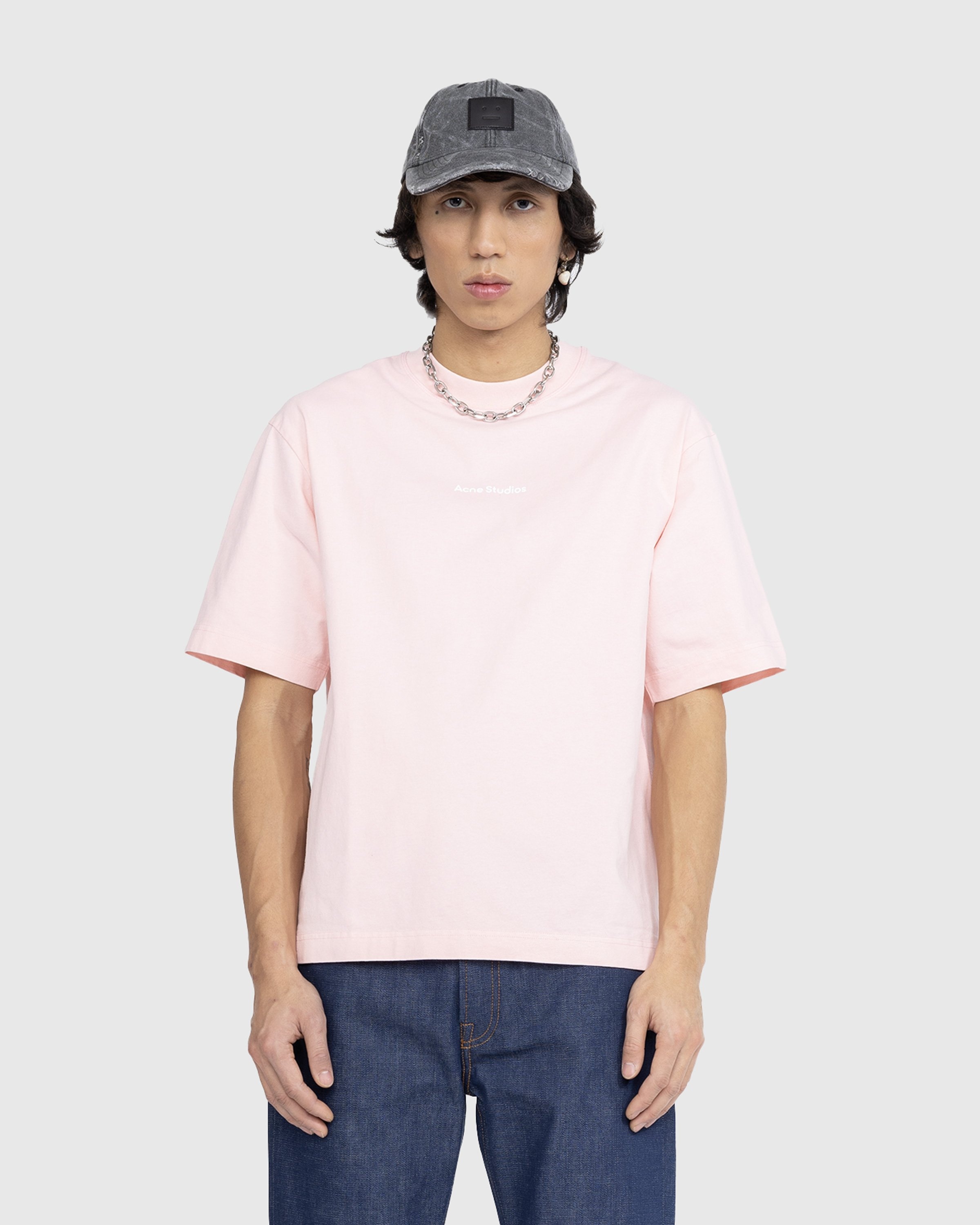 Acne Studios Logo T Shirt Pale Pink Highsnobiety Shop